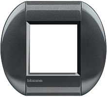 Рамка овальная Legrand BTicino LivingLight 2 мод Сталь  картинка